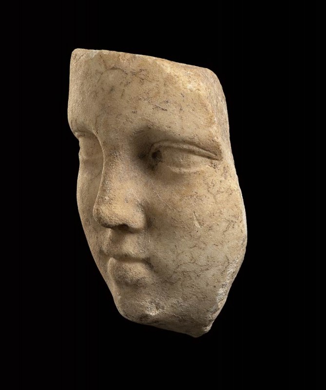GREEK HELLENISTIC MARBLE PORTRAIT OF A GODDESS
2nd - 1st century BC
height cm ...