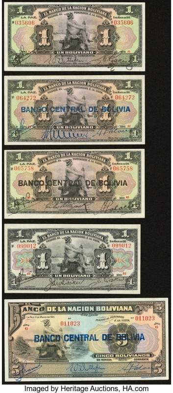 Bolivia Group Lot of 10 Examples Very Fine-About Uncirculated. 

HID09801242017
...