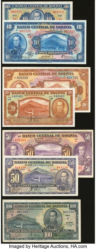 Bolivia Group Lot of 13 Examples Very Fine-Crisp Uncirculated. 

HID09801242017
...