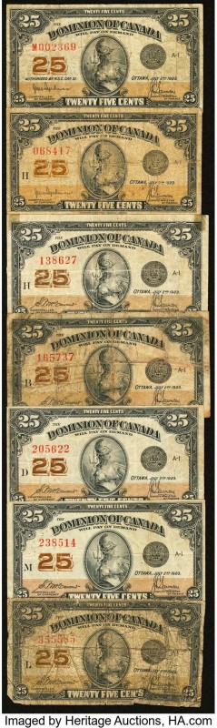 Dominion of Canada Group Lot of 14 Examples Good-Very Fine. 

HID09801242017

© ...