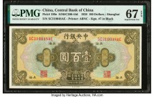 China Central Bank of China 100 Dollars 1928 Pick 199e PMG Superb Gem Unc 67 EPQ. 

HID09801242017

© 2020 Heritage Auctions | All Rights Reserved