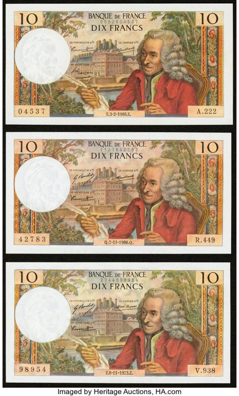 France Group Lot of 7 Examples Crisp Uncirculated. 

HID09801242017

© 2020 Heri...