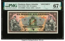 Honduras Banco Atlantida 10 Lempiras 1.7.1932 Pick S124bs Specimen PMG Superb Gem Unc 67 EPQ. Three POCs.

HID09801242017

© 2020 Heritage Auctions | ...