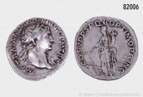 Römische Kaiserzeit, Traian (98-117), Denar, 106/107, Rom. 2,90 g; 18 mm. RIC 122; RSC 87; BMC 306. Aus alter deutscher Sammlung. Sehr schön.