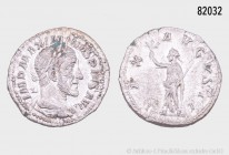 Römische Kaiserzeit, Maximinus I. Thrax (235-238), Denar, 235, Rom. Rs. Pax. 3,16 g; 20 mm. RIC 12; BMC 5. Aus alter deutscher Sammlung, erworben bei ...