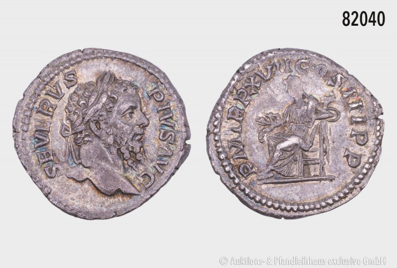 Römische Kaiserzeit, Septimius Severus (193-211), Denar, 209, Rom. Rs. Salus nac...