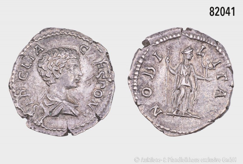 Römische Kaiserzeit, Geta, Denar, 202/203, Rom, geprägt unter Septimius Severus ...
