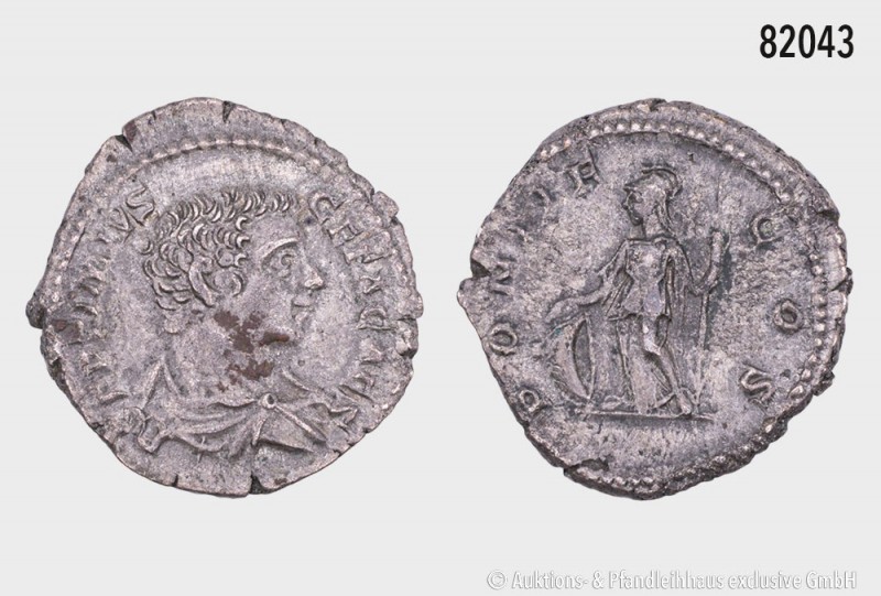 Römische Kaiserzeit, Geta, Denar, ca. 203-208, Rom, geprägt unter Septimius Seve...