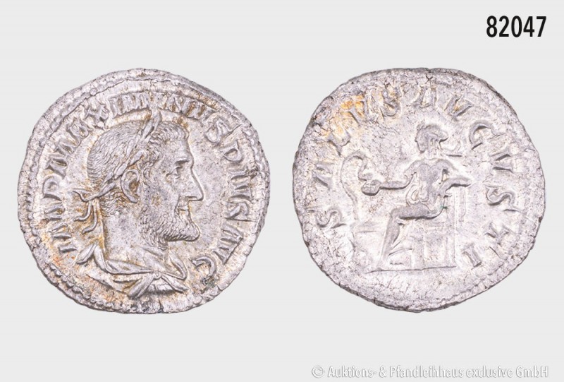 Römische Kaiserzeit, Maximinus I. Thrax (235-238), Denar, 235, Rom. Rs. Salus na...