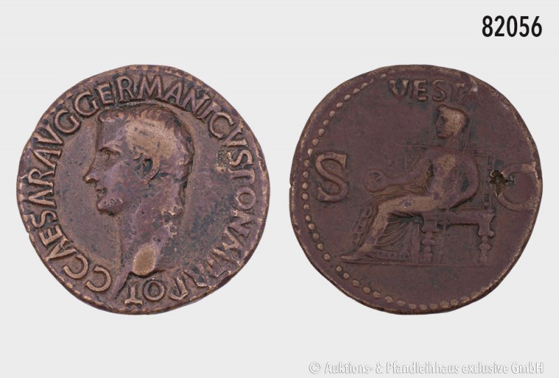 Römische Kaiserzeit, Caligula (37-41), As, Rom. Vs. C CAESAR AVG GERMANICVS PON ...