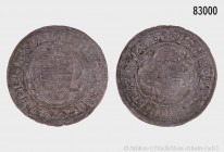 Mainz, Erzbistum. Dietrich II. von Ysenburg-Büdingen, 2. Regierung (1475-1482). Groschen auf Meissner Schlag o. J., Heiligenstadt, Mzz. Kreuz. Vs. Wap...