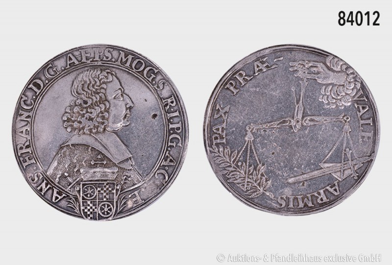 Mainz, Erzbistum. Anselm Franz von Ingelheim (1679-1695), Reichstaler o. J. (167...