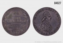 Regensburg, Fürstentum (Exklave der Fürstprimatischen Staaten). Carl Theodor von Dalberg (1804-1810), Gulden (1/2 Konventionstaler) 1809 B, Regensburg...
