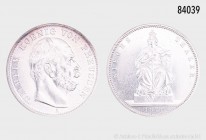 Preußen, Wilhelm I. (1861-1888), Siegestaler 1871 A, auf den Sieg gegen Frankreich. 900er Silber. 18,50 g; 33 mm. AKS 118; Jaeger 99; Kahnt 390; Thun ...