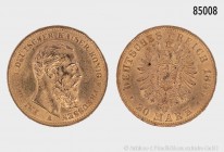 Preußen, Friedrich III. (9. März - 15. Juni 1888), 20 Mark 1888 A. 900er Gold. 7,97 g; 23 mm. AKS 119; Jaeger 248. Vorzüglich.