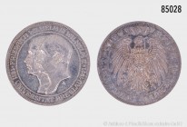 Preußen, Wilhelm II. (1888-1918), 3 Mark 1911 A, auf die Hundertjahrfeier der Universität Breslau. 900er Silber. 16,66 g; 33 mm. Vorzüglich/fast Stemp...