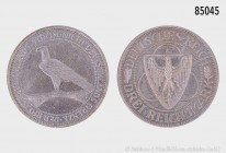 Weimarer Republik, 3 Reichsmark 1930 A, auf die Rheinlandräumung. 14,96 g; 30 mm. AKS 88; Jaeger 345. Feine Patina, vorzüglich.