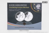 BRD, Konv. 11 St. 20-Euro-Silber-Gedenkmünzen, 925er Silber, dabei Grimms Märchen (Bremer Stadtmusikanten, Tapferes Schneiderlein) und 175 Jahre Deuts...