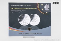 BRD, Konv. 16 St. 20-Euro-Silber-Gedenkmünzen, 925er Silber, dabei Grimms Märchen (Froschkönig, Tapferes Schneiderlein) und 175 Jahre Deutschlandlied....