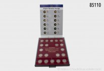 BRD, Konv. 2-Euro-Sondermünzen: 2007 Satz mit 2-Euro-Sondermünzen (12 St.), 50 Jahre Römische Verträge und 2009 Satz mit 2-Euro-Sondermünzen (20 St.),...