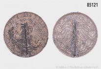 Deutsches Reich, 50 Pfennig 1896 A, 900er Silber. 2,77 g; 20 mm. AKS 5; Jaeger 15. Beidseitig Kerbschlag, vermutlich entwertet. Sehr selten. Sehr schö...