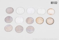 BRD, umfangreiche Sammlung von Gedenkmünzen in einem Album, zu 10 und 5 DM (635er Silber), 129 x 10 DM und 120 x 5 DM, Vorzüglich/Stempelglanz. Insges...