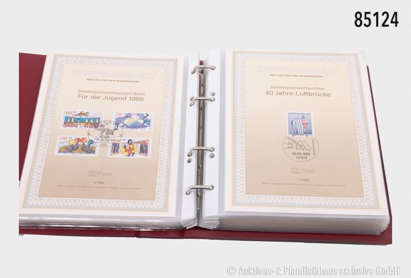Großes Briefmarken-Konv., dabei ca. 300 Ersttagsbriefe und Sammlung Alle Welt in...