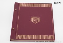 Briefmarken-Konv.: Umfangreiche Sammlung Deutsches Reich in KA-BE Album auf ca. 40 Seiten, dabei Postkarte Geburtstag Adolf Hitler, Reichsparteitags-S...