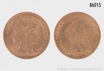 Frankreich, III. Republik, 10 Francs 1906. 900er Gold. 3,22 g; 18 mm. Schön 190. Fast vorzüglich.