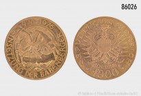 Österreich, 1000 Schilling 1976, auf den 1000. Jahrestag der Einsetzung der Babenberger in Österreich. 900er Gold. 13,5 g; 26,5 mm. Schön 127. Stempel...