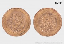 Mexiko, 2½ Pesos 1945 Mexiko Miguel Hidalgo. 900er Gold. 2,09 g; 16 mm. Vorzüglich/Stempelglanz.