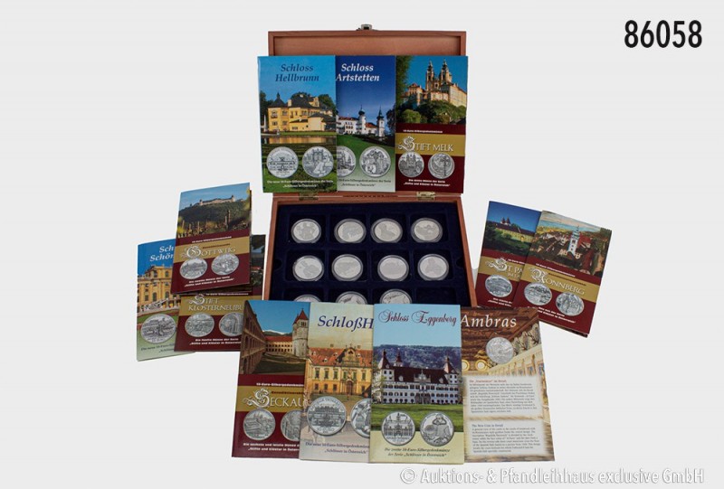 Österreich, Partie von 23 Silbergedenkmünzen (100 Schilling/10 Euro), insgesamt ...