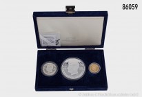 Niue, Gedenkmünzen-Set 1988, auf den 25. Jahrestags des Besuchs des US-Präsidenten John F. Kennedy in Berlin, aus Abo-Bezug: 50 Dollars (28,28 g; 925e...