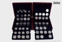 USA, Konv. 65 verschiedenen Münzen, die meisten Silber, dabei einige seltenere Typen: 1 Cent 1861, Dollar 1921 D, 6 verschiedene Half Dollars (dabei 1...