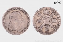 Österreich, Franz II. (1792-1806) 1/2 Kronentaler 1797 C, Prag. 14,58 g; 33 mm. J. 193. Fast sehr schön/sehr schön.
