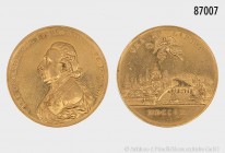 Carl Theodor von Dalberg, Fürstprimas des Rheinbundes (1806-1815), Goldmedaille 1810, unsigniert, Stempel von Johann Christian Reich in Fürth. Vs. CAR...