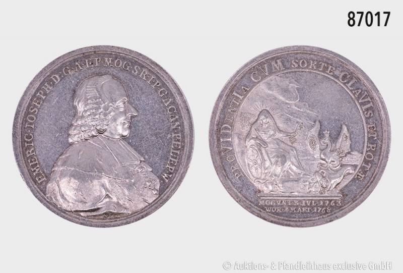 Emmerich Joseph von Breidbach (1763-1774, am 1768 Fürstbischof von Worms), Silbe...