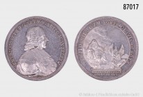 Emmerich Joseph von Breidbach (1763-1774, am 1768 Fürstbischof von Worms), Silbermedaille 1768, von Stieler. Auf seine Wahl zum Bischof von Worms. Vs....