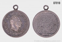 Mainz, silberne Miniaturmedaille 1870, an die Armee. 2,00 g; 17 mm. Erworben bei Kurpfälzische Münzhandlung, Mannheim. Mit Trageöse, vorzüglich.
