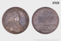 Mainz, Erzbistum. Lothar Franz von Schönborn (1695-1729). Silbermedaille 1712, von P. H. Müller, auf sein Jubiläum als Canonicus des Würzburger Domkap...