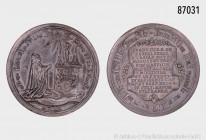 Mainz, Erzbistum. Scholasticus Franz Ludwig von Kesselstadt. Silbermedaille 1772, von Stieler, auf sein Jubiläum als Domscholast in Mainz und Trier. V...