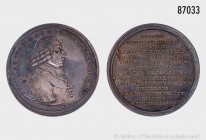 Mainz, Erzbistum. Friedrich Karl Joseph von Erthal (1774-1802). Silbermedaille 1792, von Th. Stockmar, auf die 400-Jahrfeier der Universität Erfurt. V...