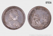 Mainz, Erzbistum. Emmerich Joseph von Breitbach-Bürresheim (1763-1774), Silbermedaille 1768, auf seine Wahl zum Fürstbischof von Worms, unsigniert, St...
