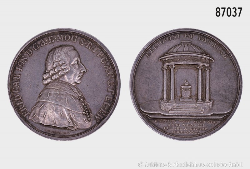 Mainz, Erzbistum. Friedrich Karl Joseph von Erthal (1774-1802, seit 1774 Bischof...