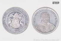 Mainz, Erzbistum, Paul Leopold Haffner (1886-1899), Zinnmedaille 1886, von Rückert, auf die Wiederbesetzung des bischöflichen Stuhl. 40,20 g; 47 mm. S...