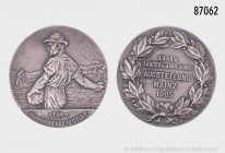 Mainz, Stadt, Medaille 1905, von Torff bei AWES, Berlin, 925er Silber, für hervorragende Leistung bei der Landwirtschaftlichen Jubiläumsausstellung in...