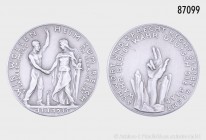 Drittes Reich, Medaille 1935, von Karl Goetz, beim Bayer. Hauptmünzamt, auf die Abstimmung über den Anschluss des vom Völkerbund verwalteten Saargebie...
