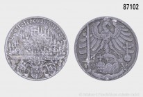 Drittes Reich, Medaille 1938, von Karl Goetz, beim Bayer. Hauptmünzamt, auf die Überführung der Reichsinsignien von Wien nach Nürnberg. 17,5 g; 36 mm....
