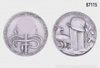 Drittes Reich, Zink-Medaille 1940, von Karl Goetz, beim Bayer. Hauptmünzamt, auf die Wiedereingliederung der belgischen Grenzgebiete Eupen und Malmedy...