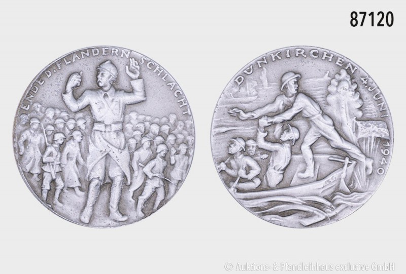 Drittes Reich, Weißmetall-Medaille 1940, von Karl Goetz, beim Bayer. Hauptmünzam...